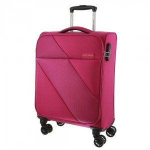 Pierre Cardin 55cm CABIN Soft-Shell Suitcase Pink | 753981-CEJ