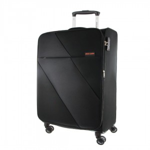 Pierre Cardin 55cm CABIN Soft-Shell Suitcase Black | 896453-HQF