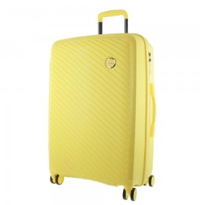 Pierre Cardin 65cm Medium Hard-Shell Suitcase Yellow | 167234-OXF