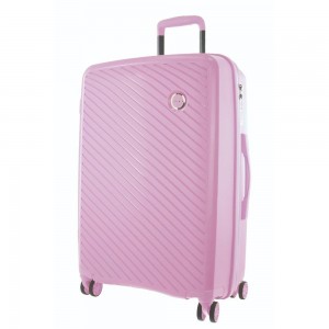 Pierre Cardin 65cm Medium Hard-Shell Suitcase Pink | 685240-ODA