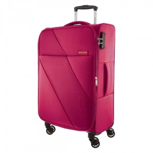 Pierre Cardin 68cm MEDIUM Soft Shell Suitcase Pink | 346198-YTR