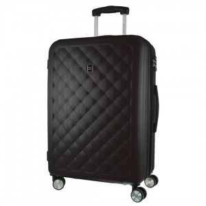 Pierre Cardin 70cm MEDIUM Hard Shell Case Black | 746805-JIA