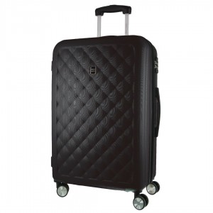 Pierre Cardin 80cm LARGE Hard Shell Case Black | 329607-YVU