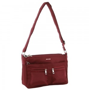 Pierre Cardin Anti-Theft Cross-Body Bag Burgundy | 932684-CXA