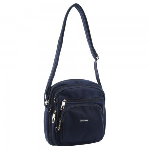 Pierre Cardin Anti-Theft Cross Body Bag Navy | 697814-CZG