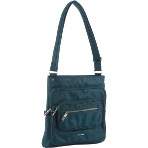 Pierre Cardin Anti-Theft Cross Body Bag Turquoise | 692534-QOK