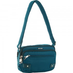 Pierre Cardin Anti-Theft Cross Body Bag Turquoise | 896415-NZH