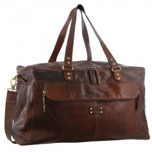 Pierre Cardin Burnished Leather Multi-Compartment Overnight Bag Legend | 297401-AGK