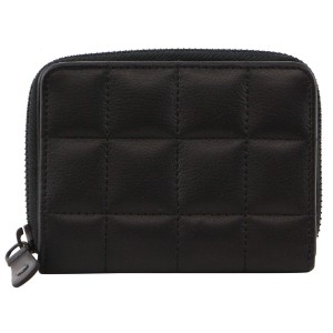 Pierre Cardin Italian Pleated Leather Press Stud Wallet Black | 218350-GCU