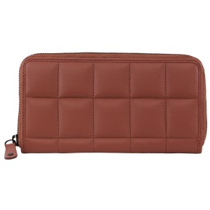 Pierre Cardin Italian Pleated Leather Zip Wallet Rose | 937824-VAT