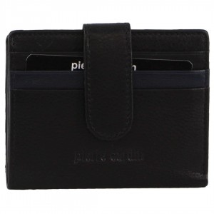 Pierre Cardin Leather Bi-Fold Card Holder Wallet Black | 142036-FER