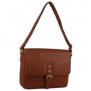 Pierre Cardin Leather Business Satchel Brown | 621409-ZIK