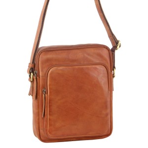 Pierre Cardin Leather Cross-Body Bag Brown | 326985-ELJ