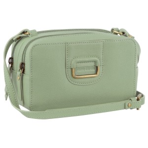 Pierre Cardin Leather Cross-Body Clutch Jade | 938140-DJH