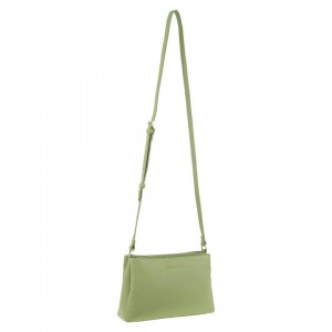 Pierre Cardin Leather Crossbody Bag Jade | 538096-AEI