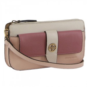 Pierre Cardin Leather Crossbody Clutch Bag Rose | 073195-BFV