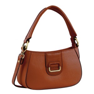 Pierre Cardin Leather Flap Over Bag Brown | 854172-UJN