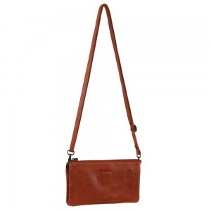 Pierre Cardin Leather Multiway Cross-Body Bag Brown | 042638-QEG