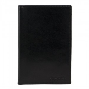 Pierre Cardin Leather Travel Passport Wallet Black | 693482-ACP