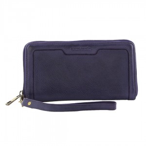 Pierre Cardin Leather Zip around wallet w Wristlet Purple | 697401-ODS