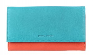 Pierre Cardin Multi Color Leather Wallet Turquoise | 924657-UAH