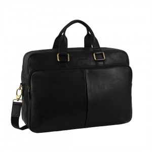 Pierre Cardin Rustic Business Computer Bag Black | 421935-OFP