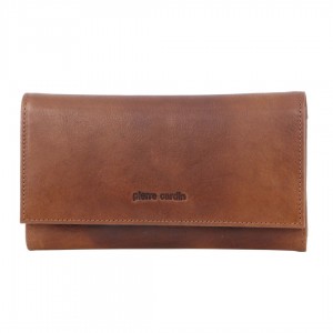 Pierre Cardin Rustic Leather Wallet Brown | 758021-TWC