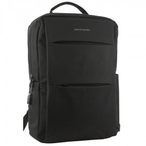 Pierre Cardin Travel & Business Backpack with Built-in USB Port Black | 974528-IOV