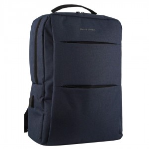 Pierre Cardin Travel & Business Backpack with Built-in USB Port Navy | 410398-TIG