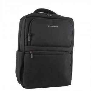 Pierre Cardin Travel & Business Backpack with Built-in USB Port Black | 521897-AGO