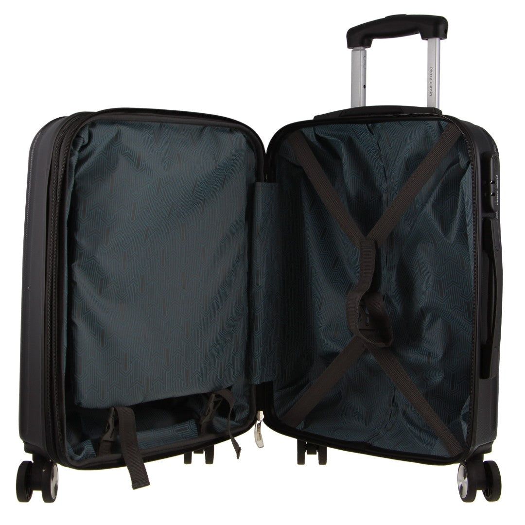 Pierre Cardin 54cm CABIN Hard Shell Case Black | 720156-AJM