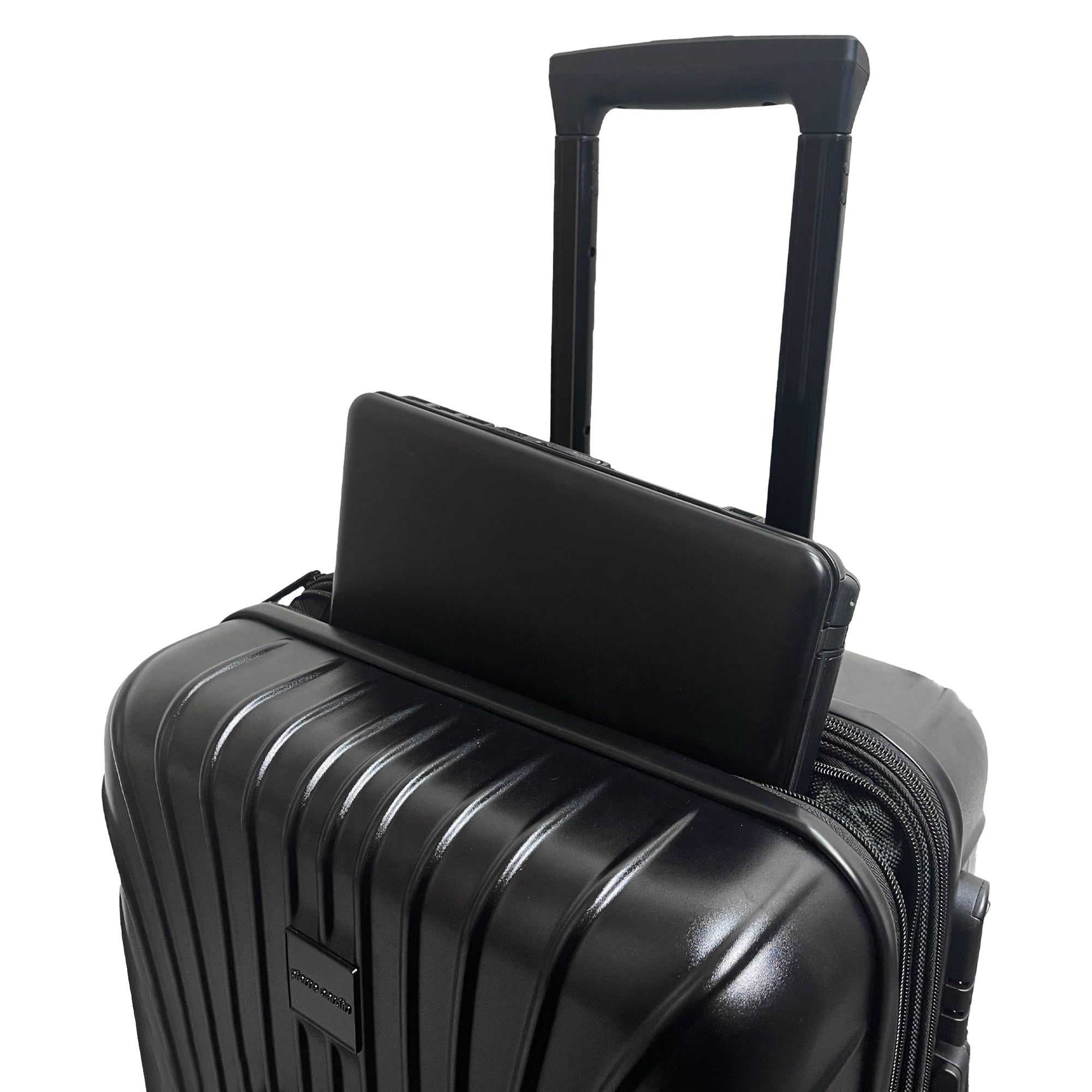 Pierre Cardin 54cm CABIN Hard Shell Case Black | 950473-FLS