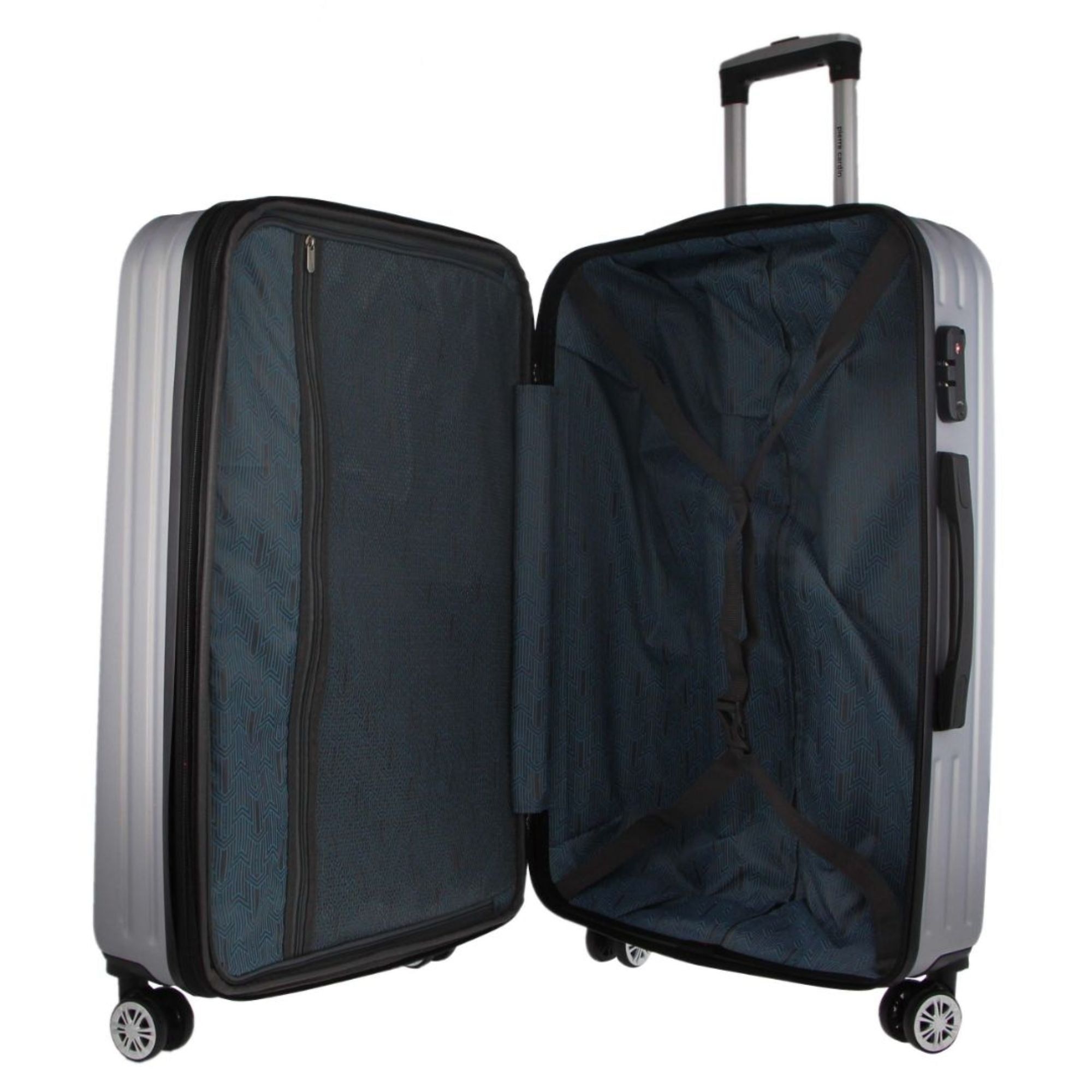 Pierre Cardin 54cm CABIN Hard Shell Case Silver | 352487-BYS