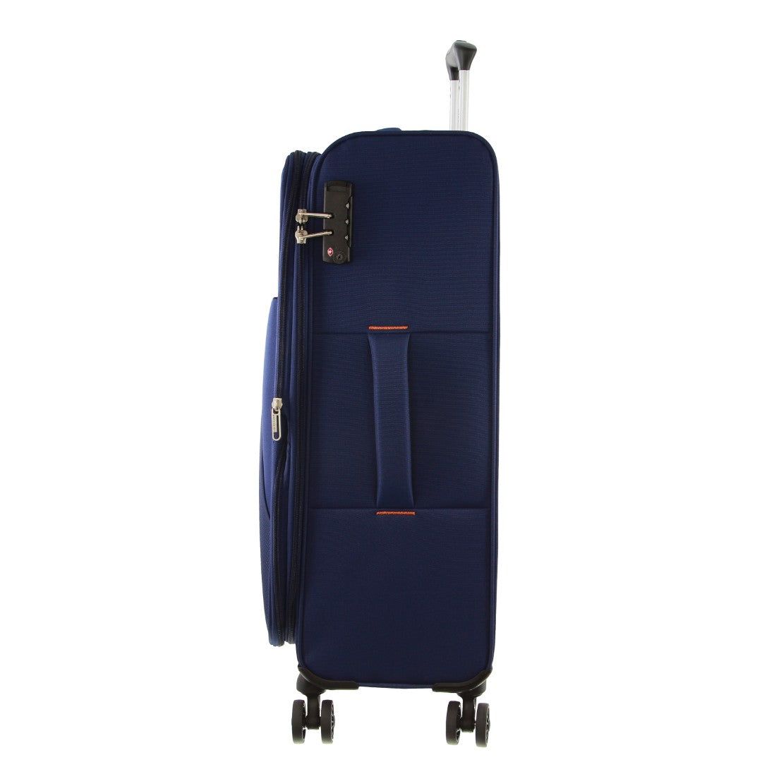 Pierre Cardin 55cm CABIN Soft-Shell Suitcase Navy | 718395-JOR