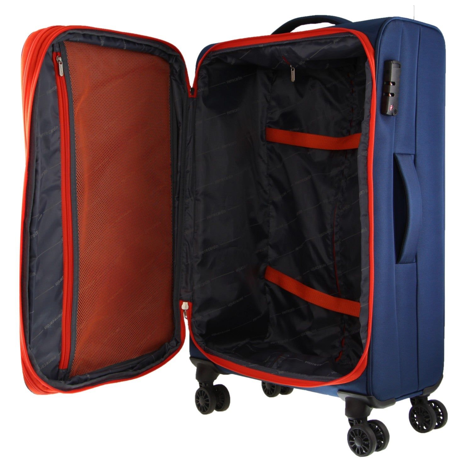 Pierre Cardin 65cm MEDIUM Soft Shell Suitcase Navy | 178265-JYA