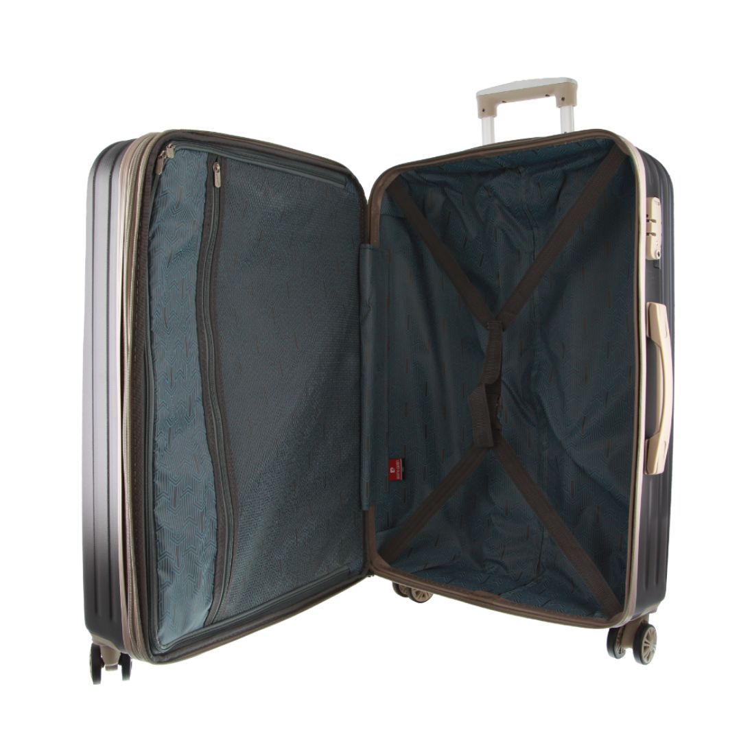 Pierre Cardin 70cm Medium Hard-Shell Suitcase Black | 071948-DBX