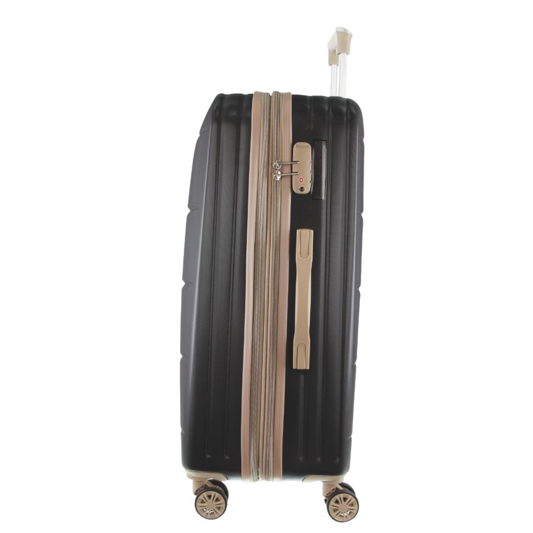 Pierre Cardin 70cm Medium Hard-Shell Suitcase Black | 071948-DBX