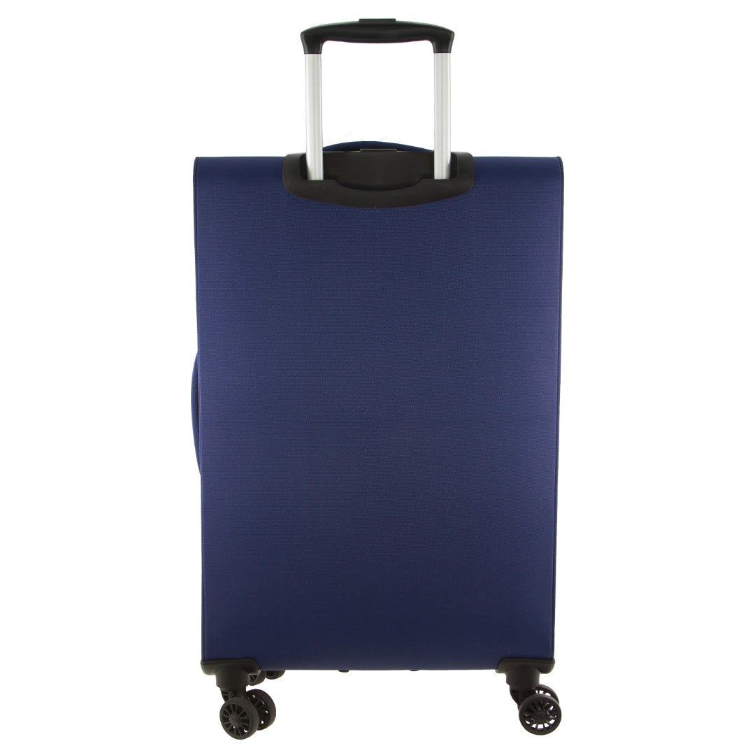 Pierre Cardin 78cm LARGE Soft Shell Suitcase Navy | 768914-BQS