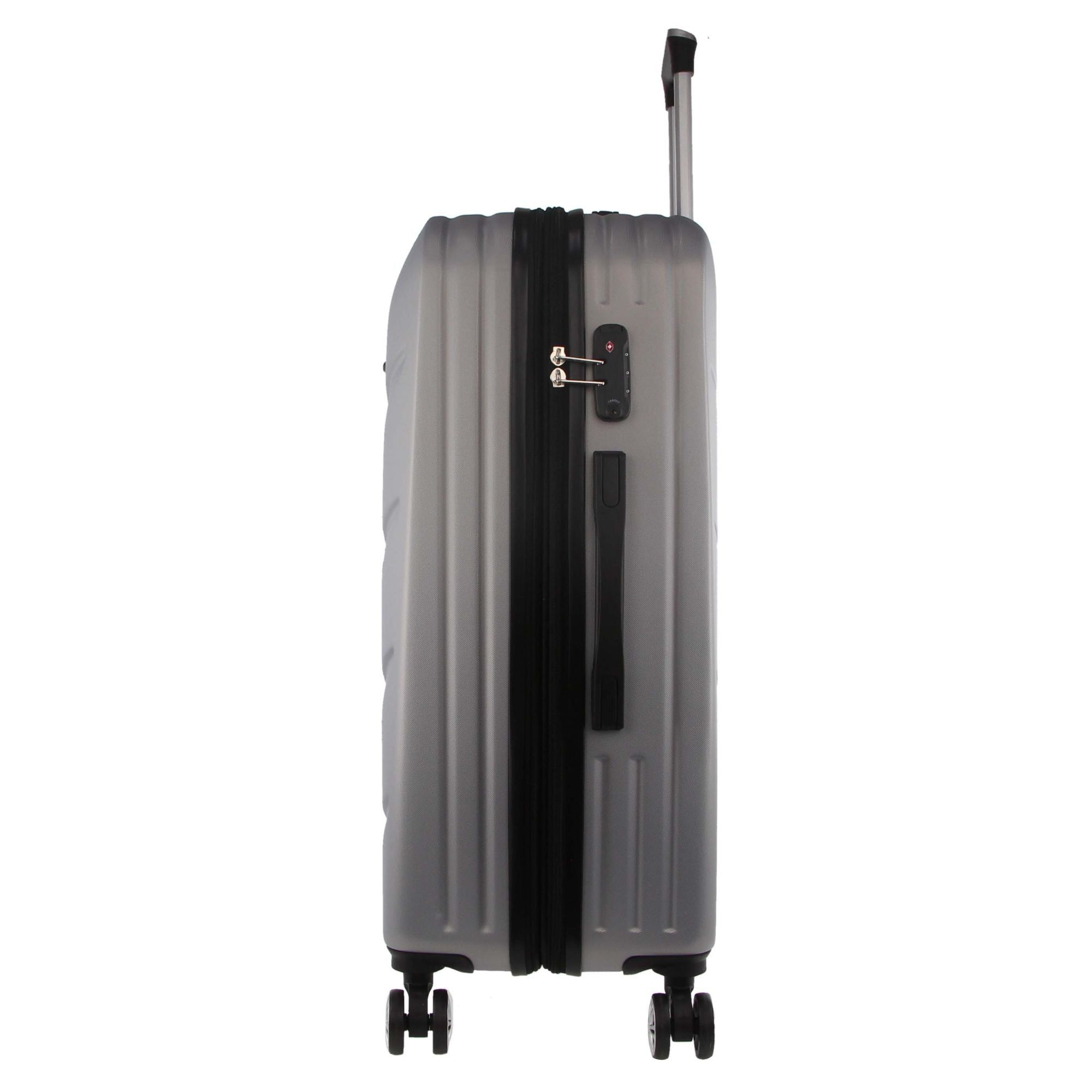 Pierre Cardin 80cm LARGE Hard Shell Case Silver | 812630-NPJ