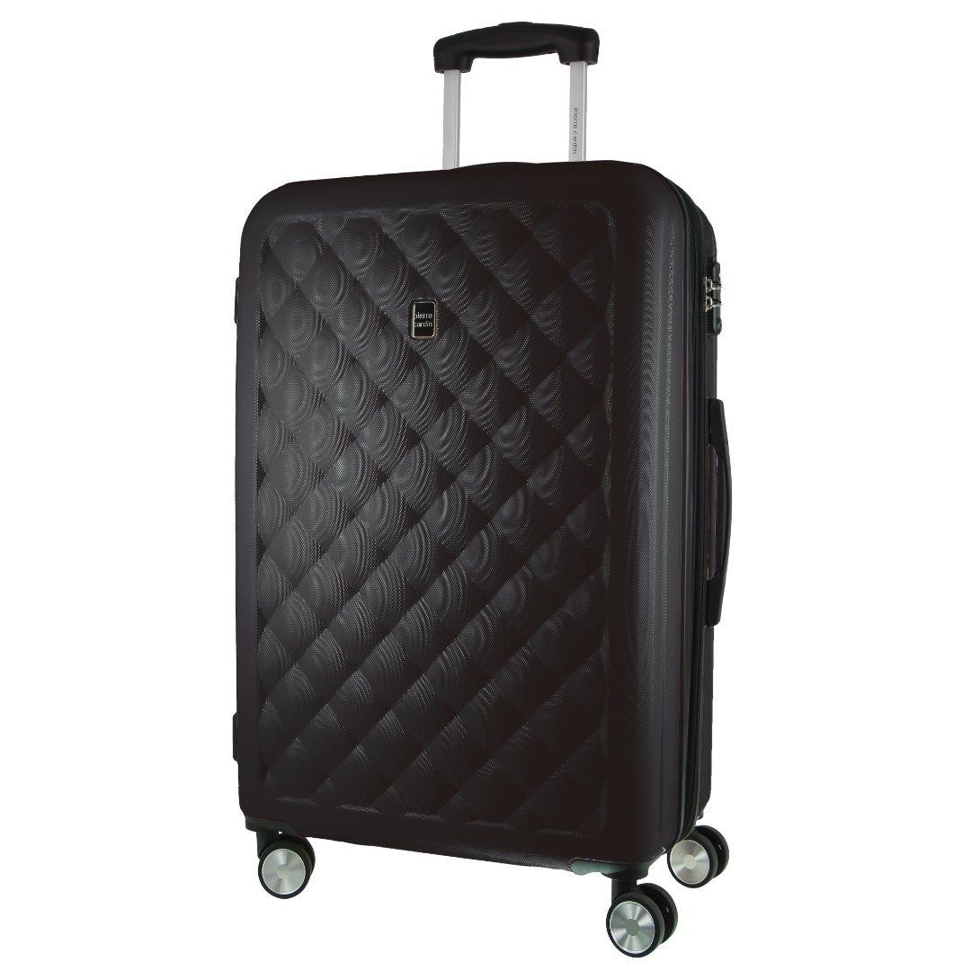 Pierre Cardin 80cm LARGE Hard Shell Case Black | 970452-UVI