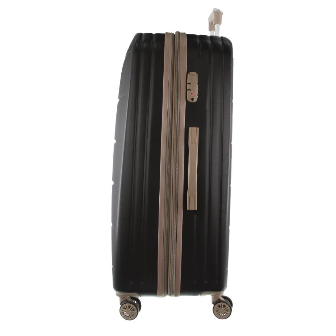 Pierre Cardin 80cm Large Hard-Shell Suitcase Black | 693258-DJY