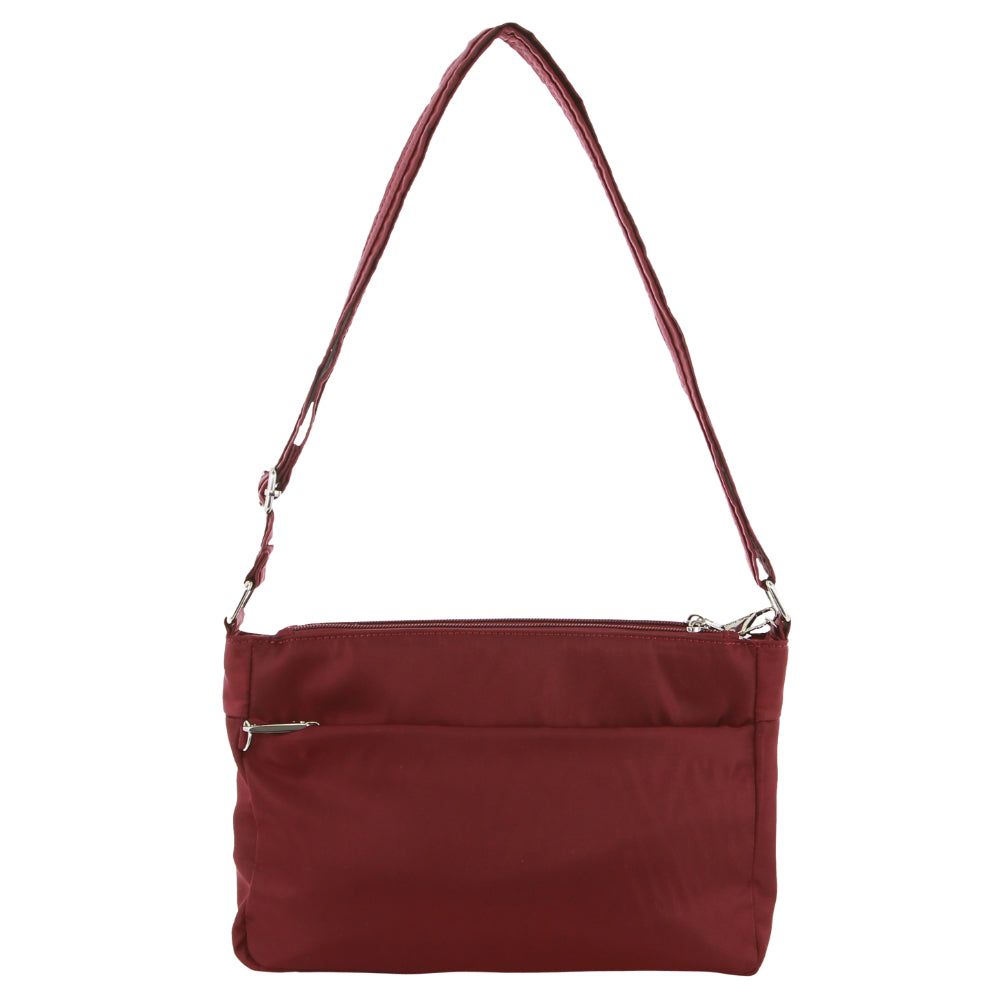 Pierre Cardin Anti-Theft Cross-Body Bag Burgundy | 932684-CXA