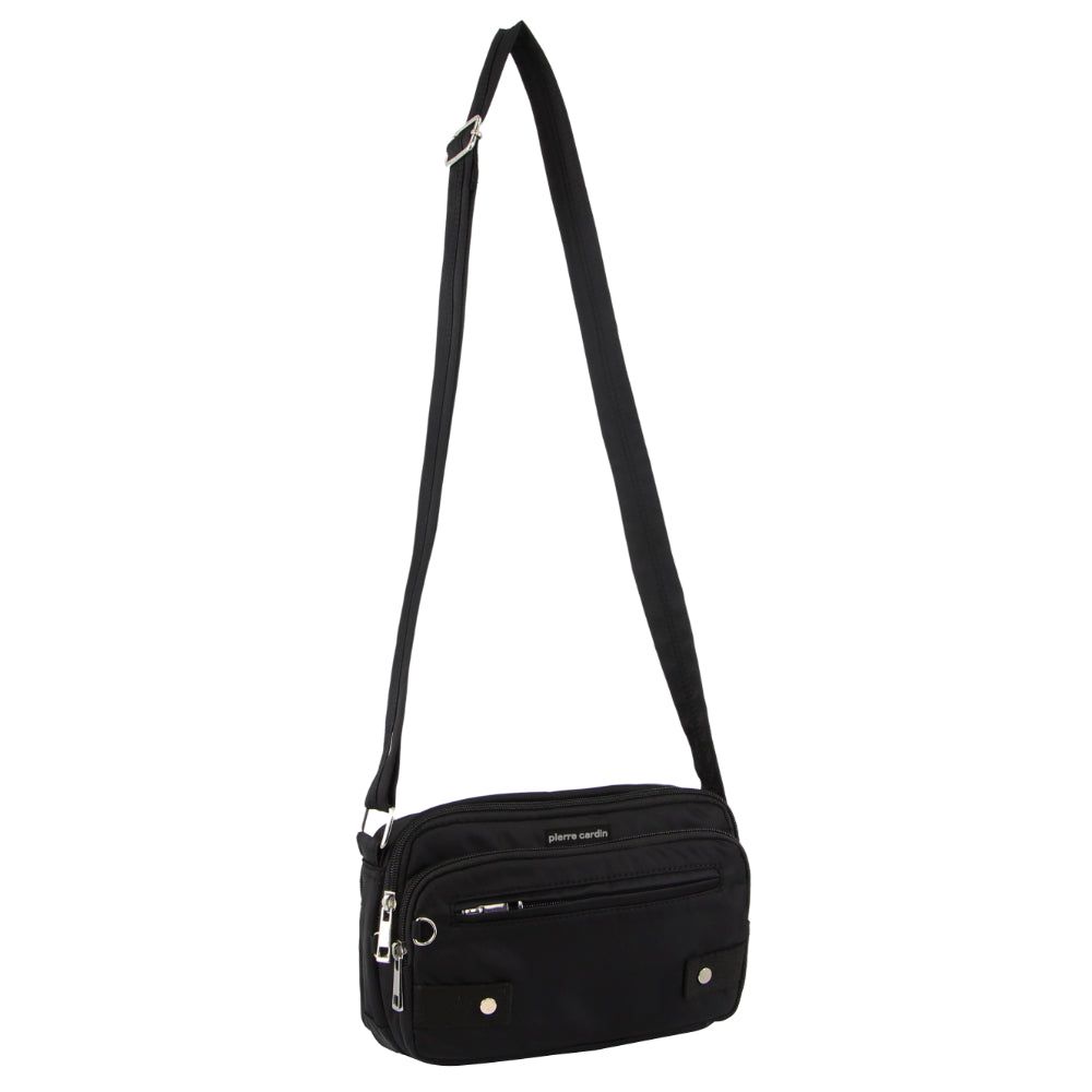 Pierre Cardin Anti-Theft Cross Body Bag Black | 806519-FCW