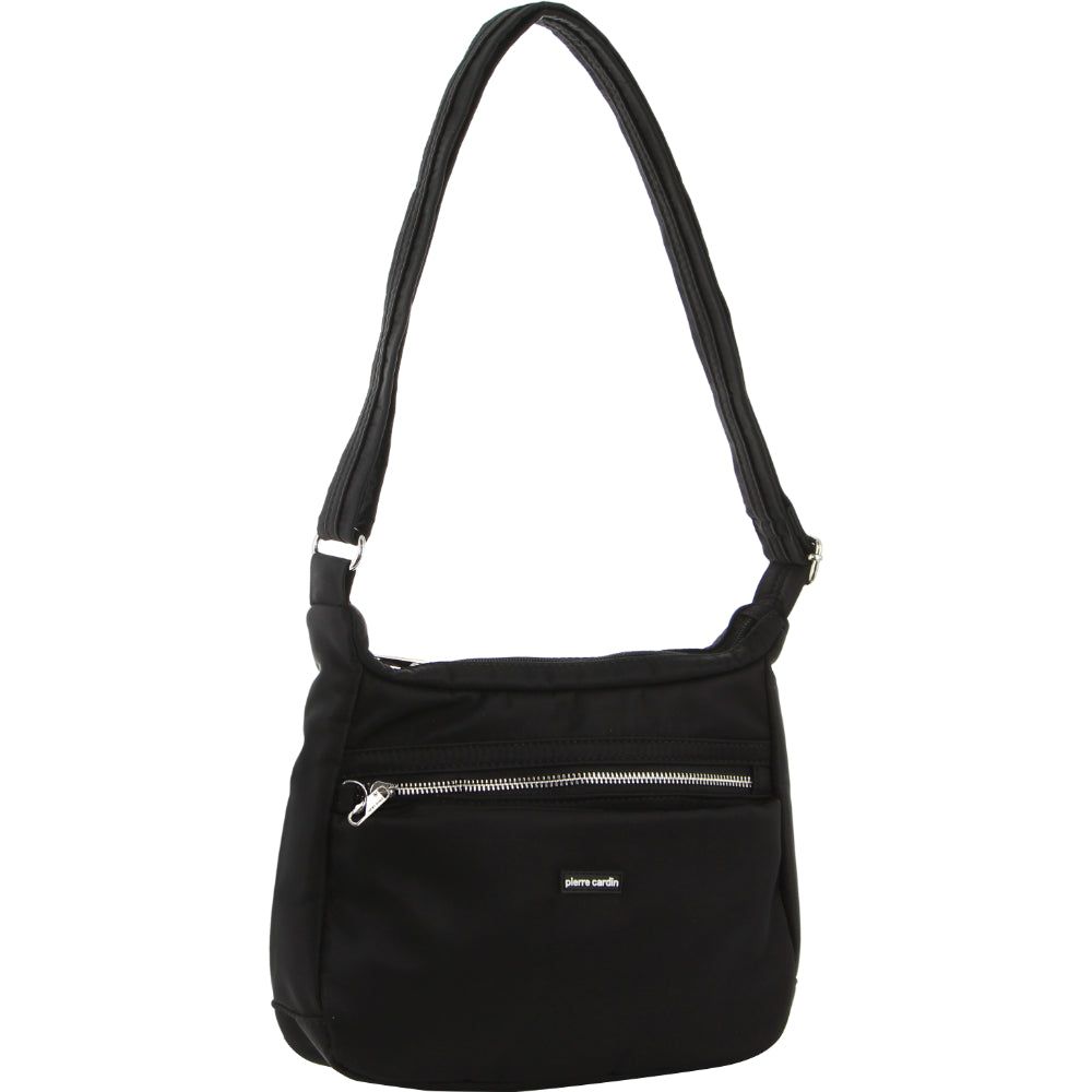 Pierre Cardin Anti-Theft Cross Body Bag Black | 085396-ZFW