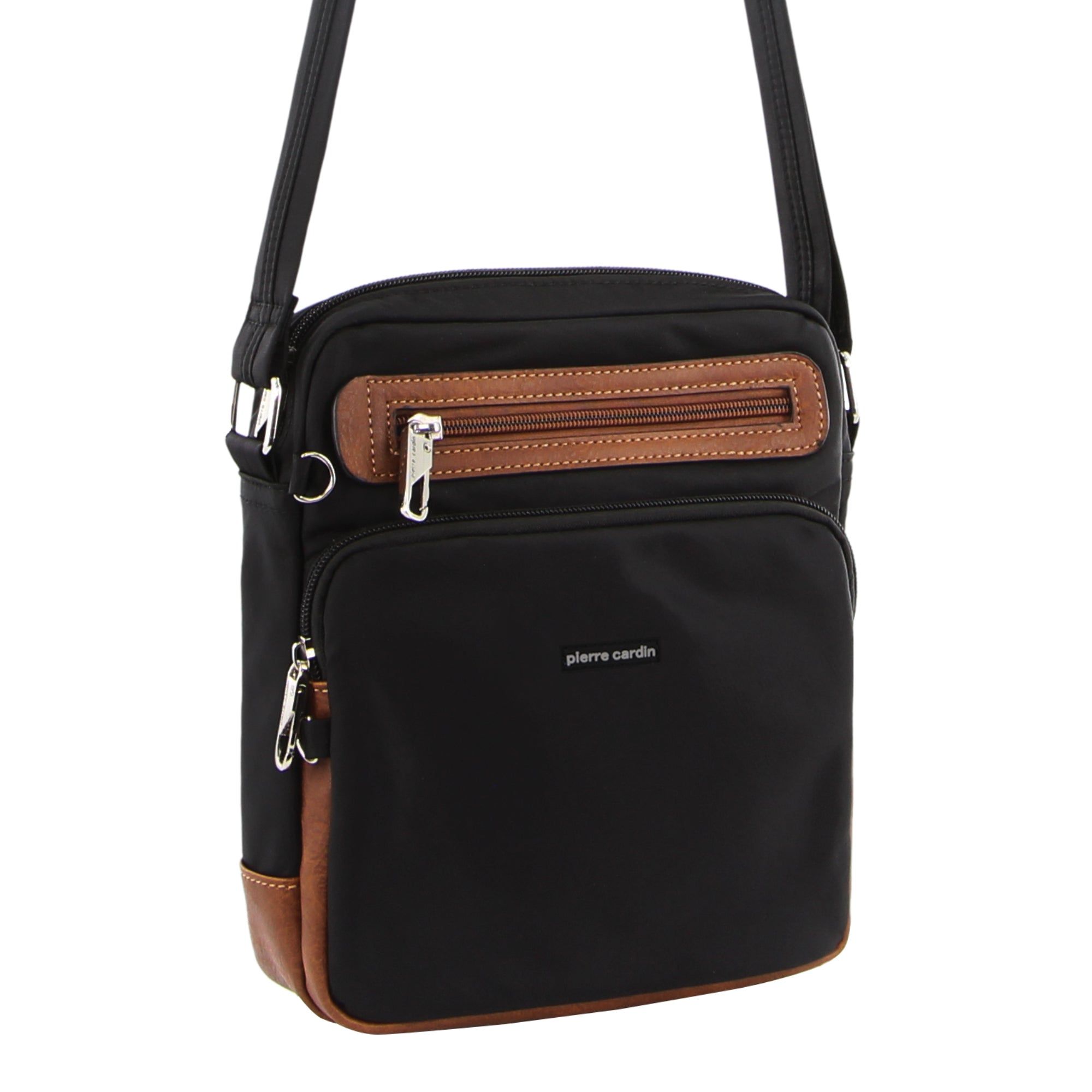 Pierre Cardin Anti-Theft Cross Body Bag Black | 205197-SLO