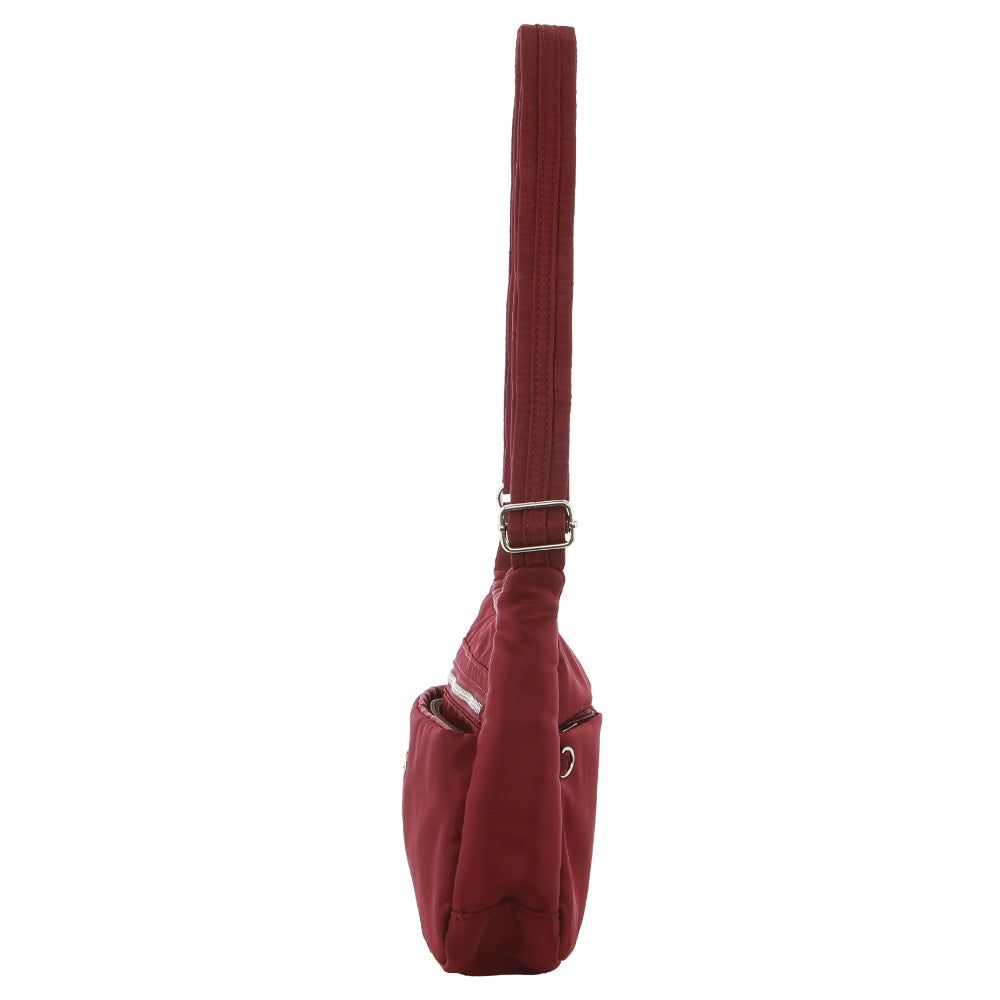 Pierre Cardin Anti-Theft Cross Body Bag Burgundy | 269145-RKB