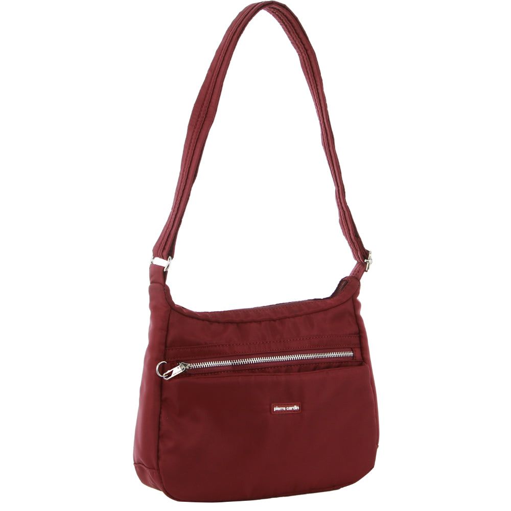 Pierre Cardin Anti-Theft Cross Body Bag Burgundy | 269145-RKB