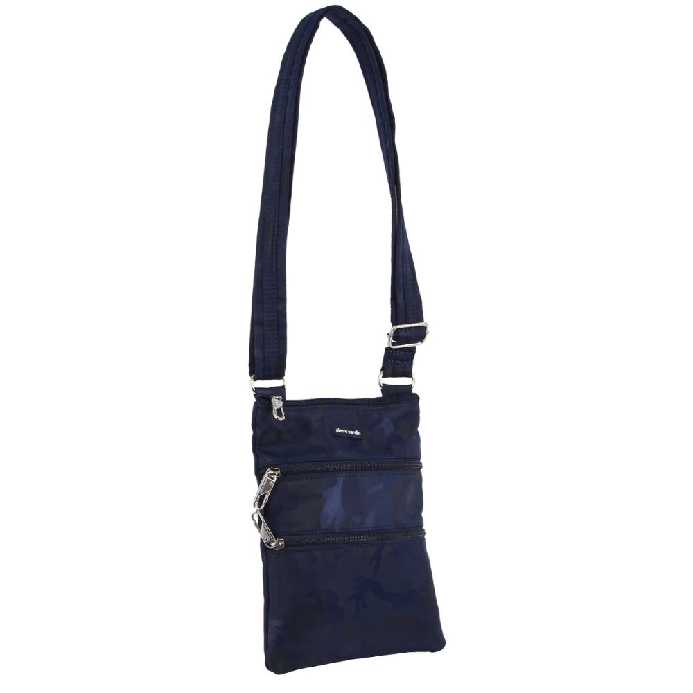 Pierre Cardin Anti-Theft Cross Body Bag Navy / Camo | 096345-BRS