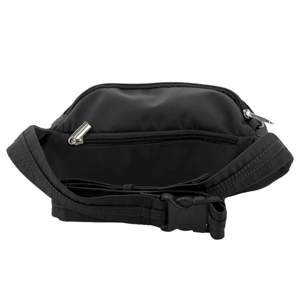 Pierre Cardin Anti-Theft Waist Bag Black | 732146-XEZ