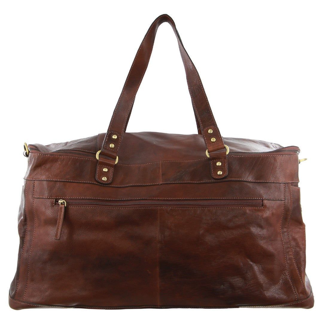 Pierre Cardin Burnished Leather Multi-Compartment Overnight Bag Legend | 297401-AGK